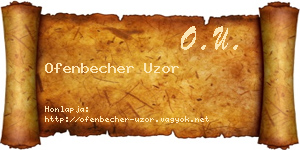 Ofenbecher Uzor névjegykártya